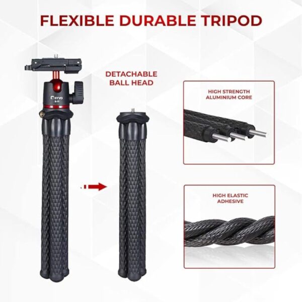 Syvo S 11 Camera Tripod Flexible Gorilla Tripod Stand 1 - LXINDIA.COM