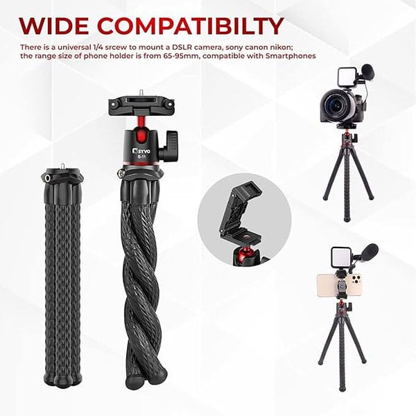 Syvo S 11 Camera Tripod Flexible Gorilla Tripod Stand 2 - LXINDIA.COM