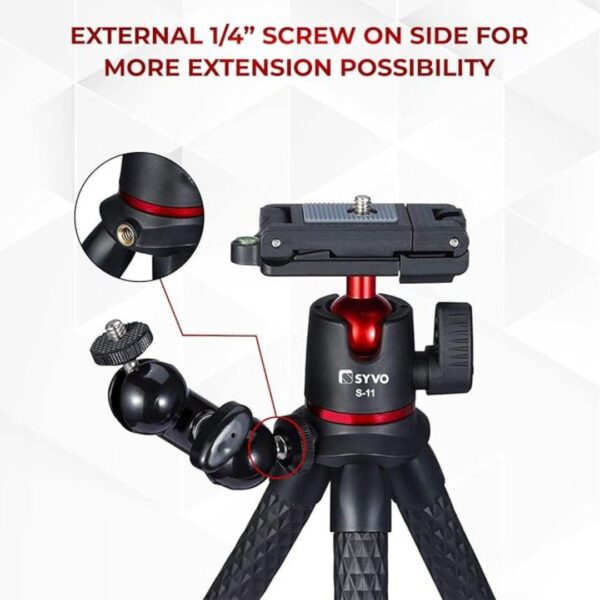 Syvo S 11 Camera Tripod Flexible Gorilla Tripod Stand 3 - LXINDIA.COM