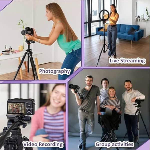 Syvo S 510 PRO 55Inch Aluminium Lightweight Tripod Black 2 - LXINDIA.COM