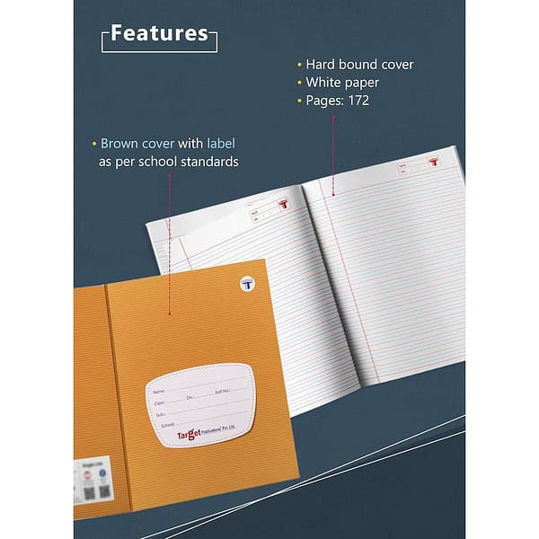 TARGET PUBLICATIONS Small Four Line 172 Ruled Pages Pack of 5 A - LXINDIA.COM