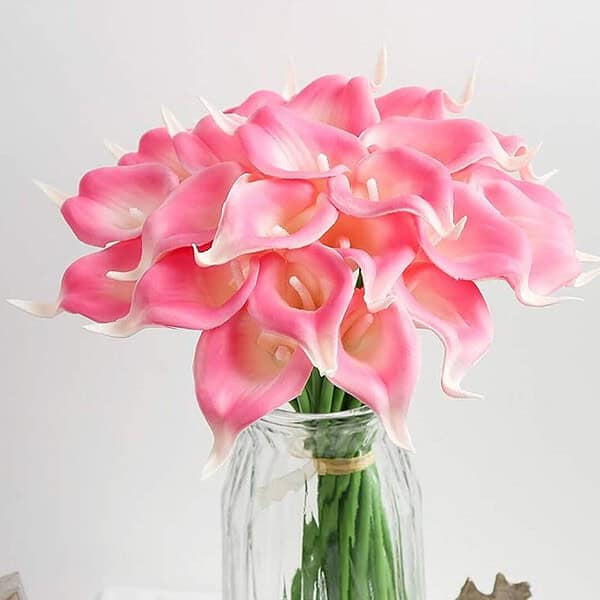 TIED RIBBONS 10 Pcs Artificial Calla Lily Flowers B - LXINDIA.COM