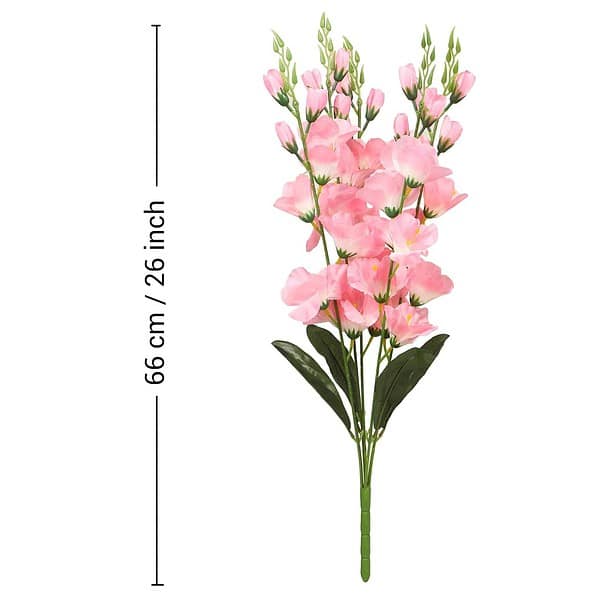 TIED RIBBONS Artificial Gladiolus Flowers Pink a - LXINDIA.COM