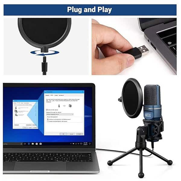 TONOR USB Gaming Microphone Condenser PC Mic TC 777 2 - LXINDIA.COM