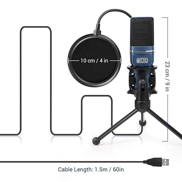 TONOR USB Gaming Microphone Condenser PC Mic TC 777 3 - LXINDIA.COM