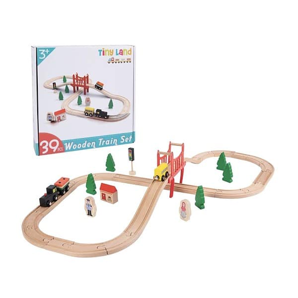 TOYARTSY Pretend Play Train Track Set 39 Piece 1 - LXINDIA.COM