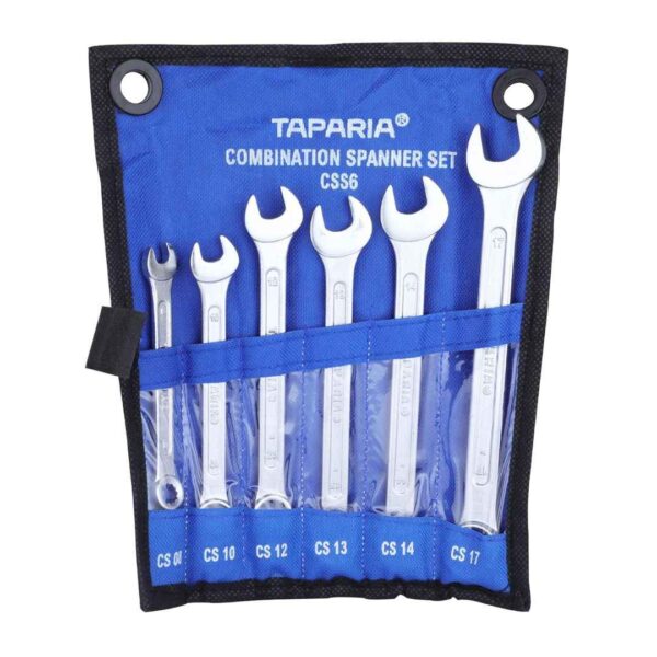 Taparia CSS6 Steel 8 to 17 Combination Spanner Se - LXINDIA.COM