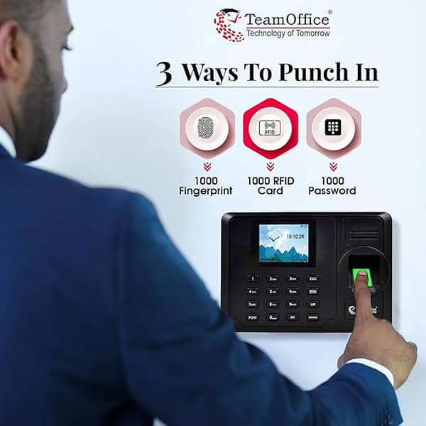 Team Office Z305W Biometric Attendance Device with Cloud and Wi Fi Supported1 - LXINDIA.COM