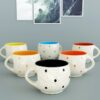 The Earth Store Ceramic Tea Cups Set of 6 Tea Cups B - LXINDIA.COM