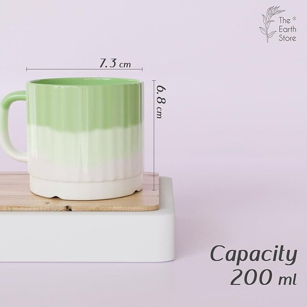 The Earth Store Tritone Green Frontier Tea Cup Set b - LXINDIA.COM