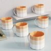 The Earth Store Tritone Orange Frontier Tea Cup Set - LXINDIA.COM