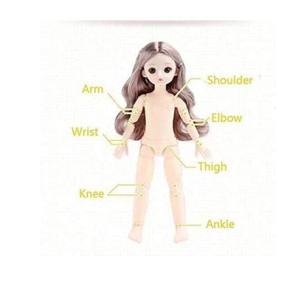 Tickles Set Movable Jointed Fashionable Doll Green and White 2 - LXINDIA.COM