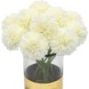 Tied Ribbons Pack Of 6 Artificial Chrysanthemum Ball Light White - LXINDIA.COM