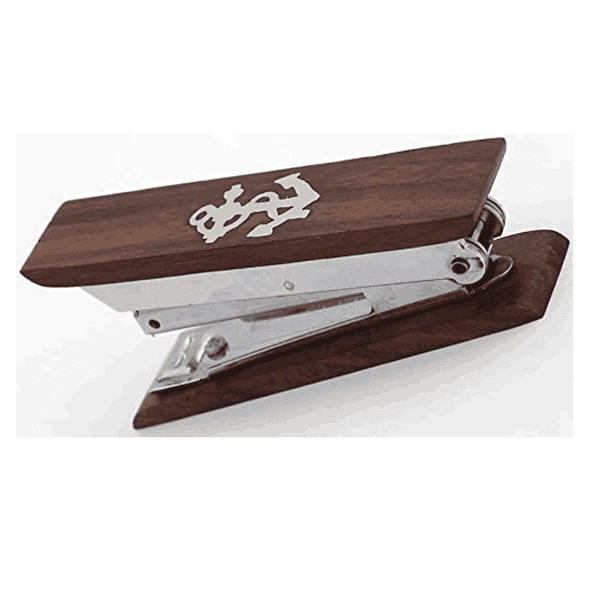 Timber Revival Co Handmade Nautical style Stapler with brass Anchor inlaid on top - LXINDIA.COM