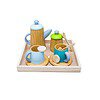 Toyroom Room Full Of Smiles Wooden Tea Kitchen Set with Tray - LXINDIA.COM