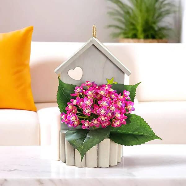 UMAI Artificial Plants for Home Decor with Pot Magenta Hut 1 1 - LXINDIA.COM