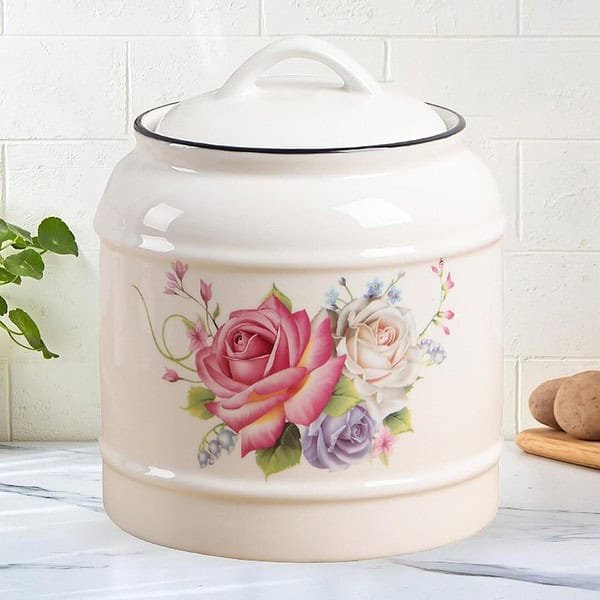 UMAI Ceramic Jar for Kitchen Storage with Lid A - LXINDIA.COM