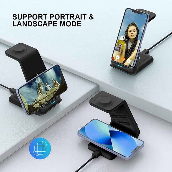 UNIGEN UNIDOCK 250 3 in 115W Type C Wireless Charging StandUD250BK1 - LXINDIA.COM