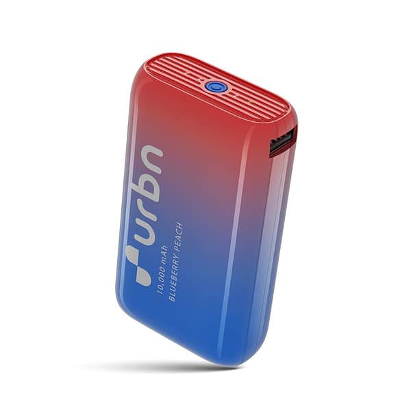 URBN 10000 mAh Nano Power Bank Juice Box Edition Blueberry Peach - LXINDIA.COM