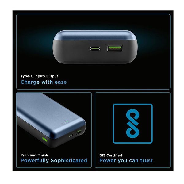 URBN 20000 mAh Blue 4 - LXINDIA.COM