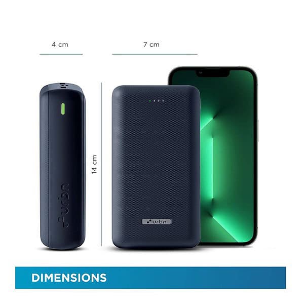 URBN 27000 mAh Power Bank Blue 4 - LXINDIA.COM