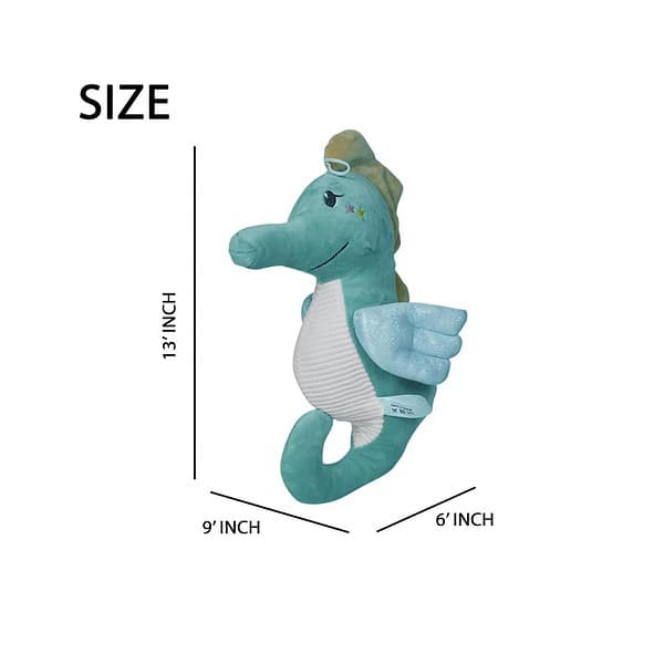 Ultra 13 inch Soothe Glow Seahorse Fully Stuffed Soft PlushBlue 1 - LXINDIA.COM