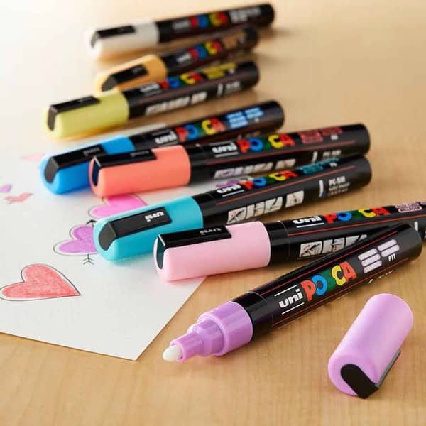 Uni Ball Posca 5M Bullet Shaped Markers Multicolour Pack Of 82 - LXINDIA.COM