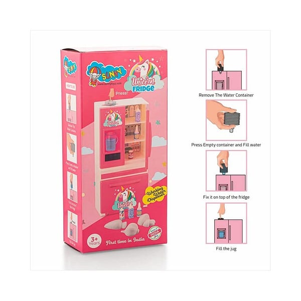 Unicorn Fridge Kitchen Toy Set Non Toxic Plastic Accessories 1 - LXINDIA.COM