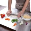 UrbanFix Counter Top Stainless Steel Chopping Board Extra Large 60x47CM - LXINDIA.COM