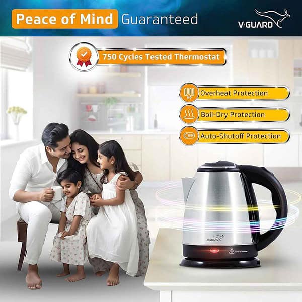 V Guard VKS15 Electric Kettle 1.5 Litre 1500 watts1 - LXINDIA.COM