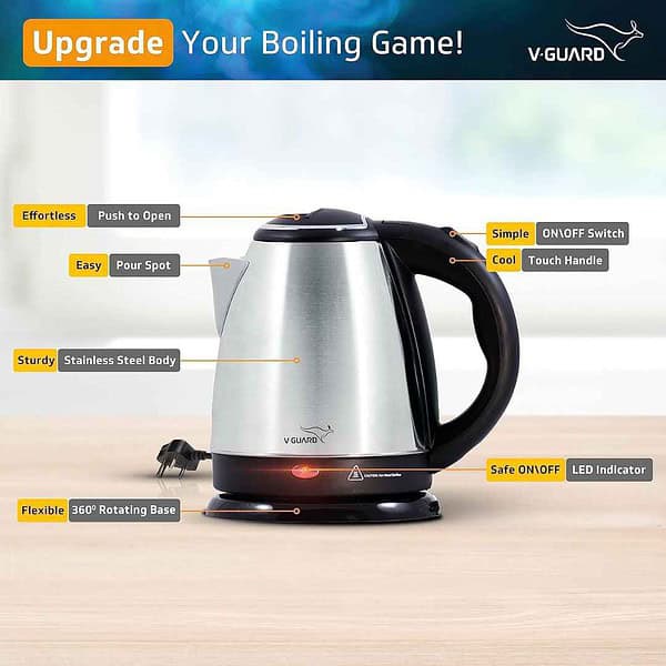 V Guard VKS15 Electric Kettle 1.5 Litre 1500 watts2 - LXINDIA.COM