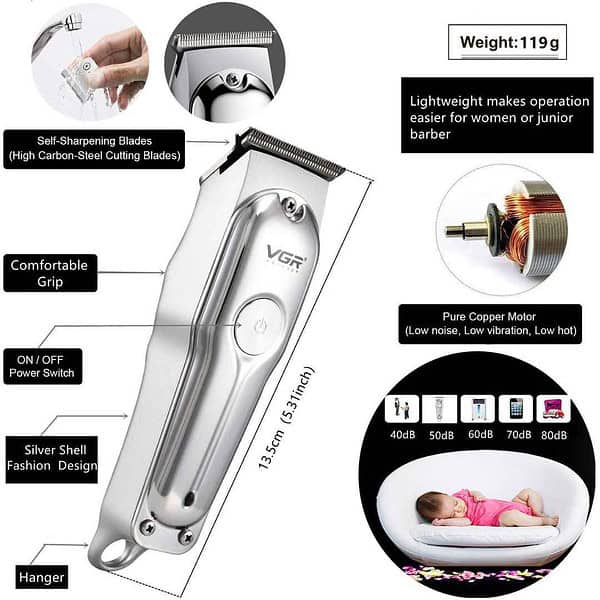 VGR 071 Hair Clipper Beard Trimmer Kit3 - LXINDIA.COM