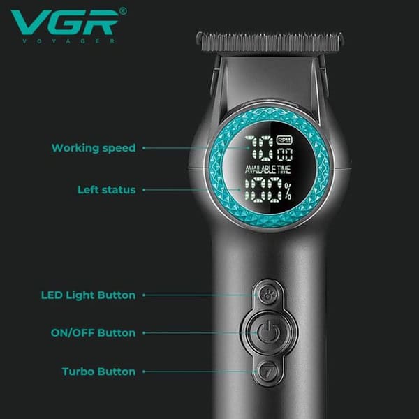 VGR V 990 Ultra 8000 RPM 2 Speed Hair Trimmer2 - LXINDIA.COM