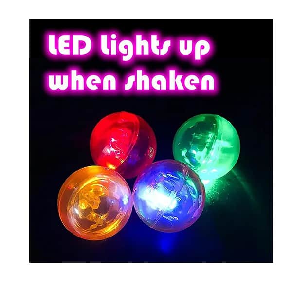 VGRASSP Emoji Faced 2.5 Inch Diameter LED Light Up Bouncy Ball Toy 1 - LXINDIA.COM