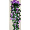 VRB Dec Plastic 1 Pcs Artificial Hanging Plants Purple a - LXINDIA.COM