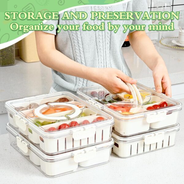 Vasukie Divided Fridge Storage Boxes C - LXINDIA.COM