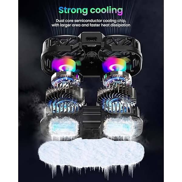 Verilux® Phone Cooler LED Dual Turbo Fan Phone Cooler with Real Time Temp Display 3 - LXINDIA.COM