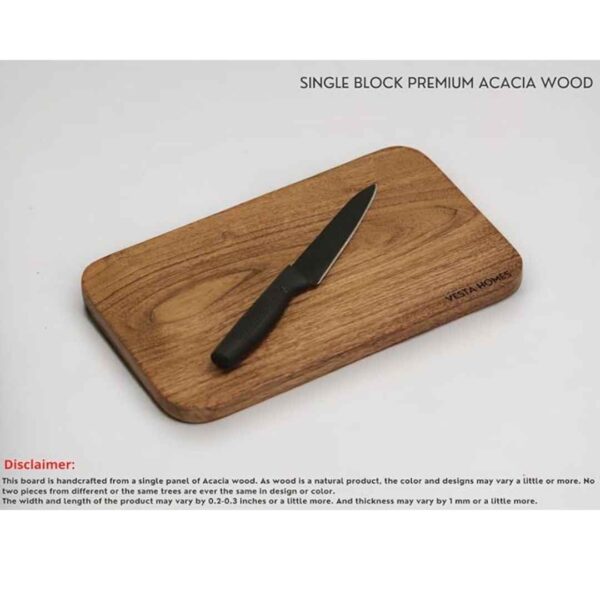 Vesta Homes Single Block Wooden Chopping Board for Kitchen 30 x 18cm2 - LXINDIA.COM