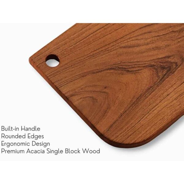 Vesta Homes Single Block Wooden Chopping Board for Kitchen 33 x 21cm2 - LXINDIA.COM