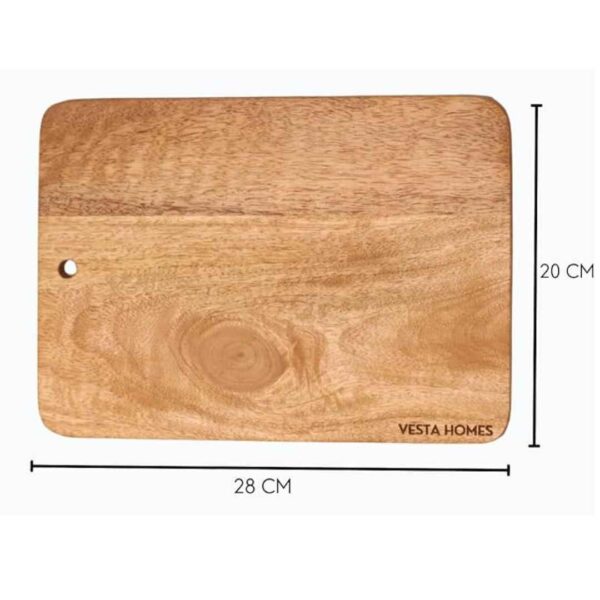 Vesta Homes Wooden Chopping Board 28 x 20 cm3 - LXINDIA.COM