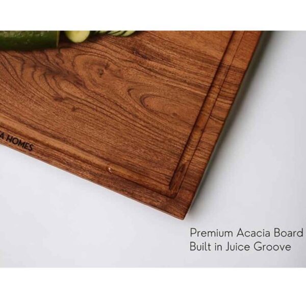 Vesta Homes Wooden Chopping Board for Kitchen 15 X 10 X 1 Inches1 - LXINDIA.COM