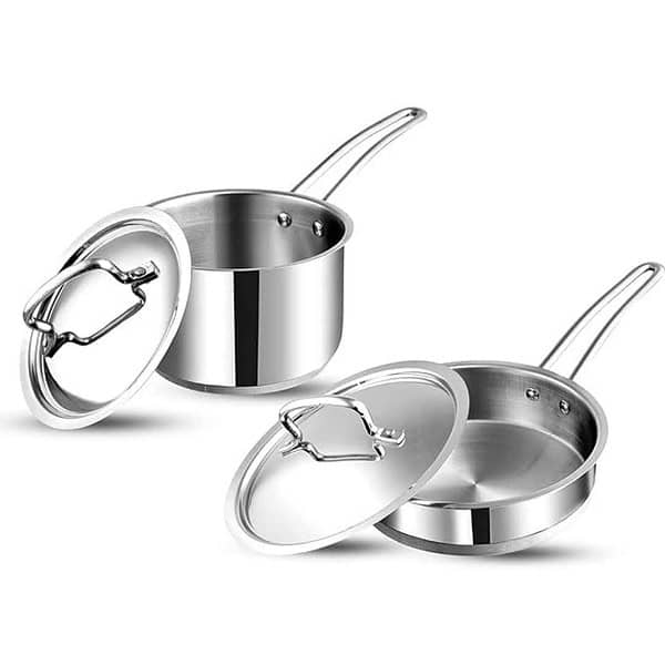 Vinod Classique Deluxe Stainless Steel Cookware Combo Set of 2 Pcs - LXINDIA.COM