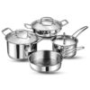 Vinod Classique Deluxe Stainless Steel Cookware Set of 4 pcs - LXINDIA.COM