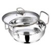 Vinod Stainless Steel Kadhai with Glass Lid 4 Litre 26cm - LXINDIA.COM