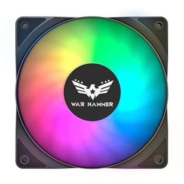 WAR HAMMER Kratos 120 mm Auto RGB Kit 1500 RPM Case Fan 3 - LXINDIA.COM