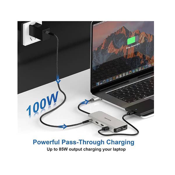 WAVLINK 12 in 1 USB C Hub Docking Station Triple Display 4 - LXINDIA.COM