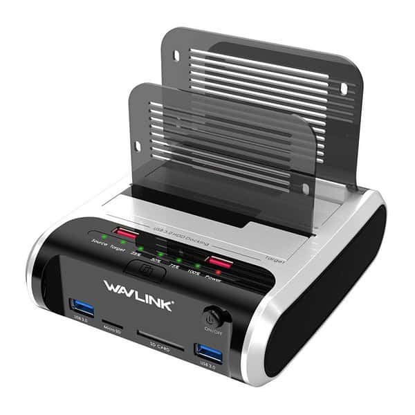 WAVLINK SATA Dual Bay Hard Drive Docking Station - LXINDIA.COM