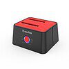 Wavlink Dual Bay Hard Drive Docking Station Red - LXINDIA.COM