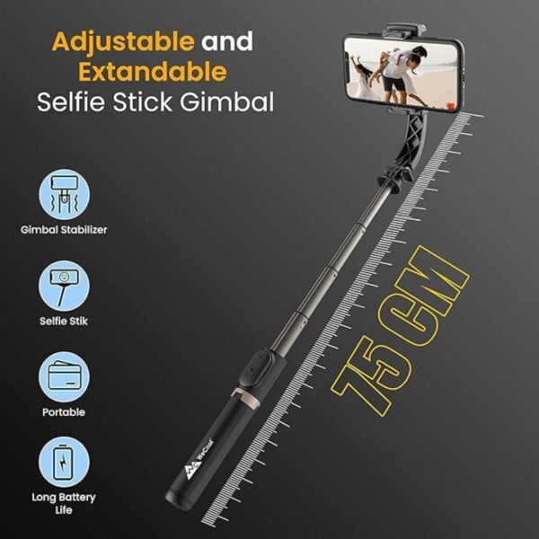 WeCool G1 Selfie Stick with Tripod Stand with 3 - LXINDIA.COM