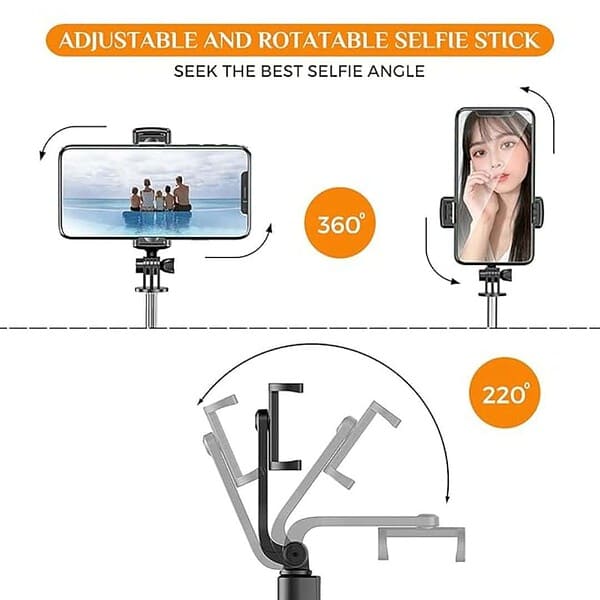 WeCool S1 Selfie Stick with Tripod Stand 2 - LXINDIA.COM